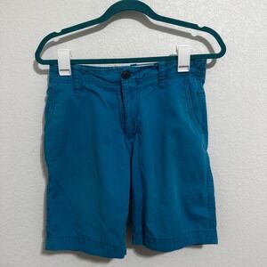 Vintage Aeropostale Teal Chino Shorts Men Size 27 Flat Front Casual Summer